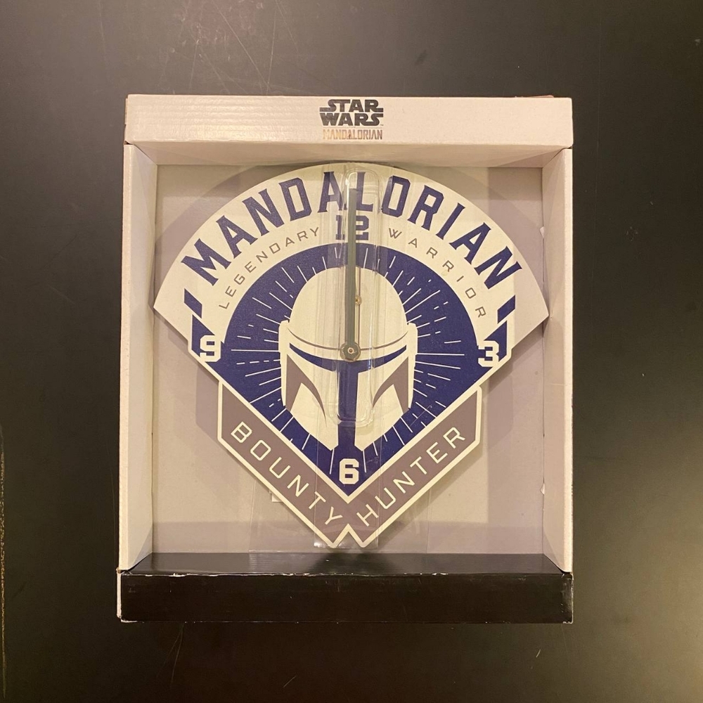 Star Wars The Mandalorian Bounty Hunter Legendary Warrior Wall Clock (New). Some
